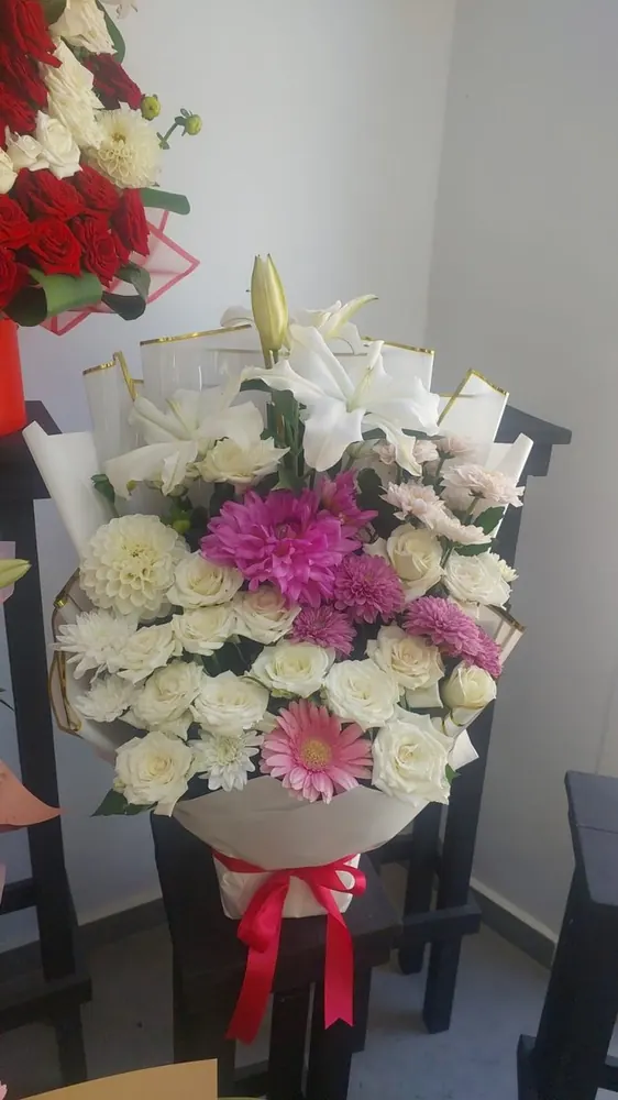 Photo réelle bouquet livré à Tanger